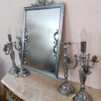 ایینه و شمعدون جهیزیه|کلکسیون اشیاء عتیقه|اصفهان, حسینآباد|دیوار