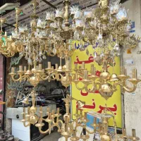 خریدار و فروش لوستر برنجی برنزی طلایی