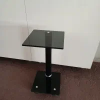 میز تلفن شیشه ای