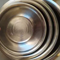 آبکش و لگن استیل گرد|ظروف پخت‌وپز|مشکین‌دشت, |دیوار