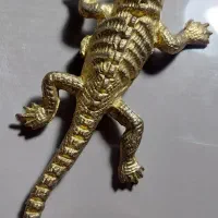 مجسمه برنجی مارمولک|مجسمه، تندیس، ماکت|تهران, خواجه نظام الملک|دیوار