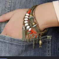 دستبند مهره ای دخترانه