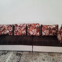 فروش مبل راحتی پارچه‌ای و گل میز