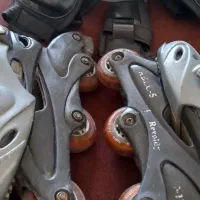 اوقات فراغت کفش اسکیت سایز۳۷ کلاه زانو ارنج بند