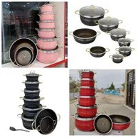 سرویس قابلمه عروسGMC اصلی 25تیکه چُدن فرانسوی|ظروف پخت‌وپز|یزد, |دیوار