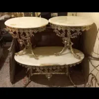 سرویس میز وسط سه تایی برنز برنزی|مبلمان خانگی و میز عسلی|کرج, حصارک پایین|دیوار