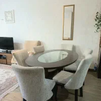 سرویس کامل شش نفره نهار خوری تمام چوب