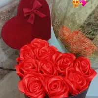 دسته گل روبانی زیبا|گل مصنوعی|زاهدان, |دیوار