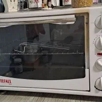 حراج لوازم منزل.سرویس ۶ نفره گل آبی، آون تستر