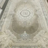 فرش شش متری زمرد کاشان 700شانه تراکم بالا نو