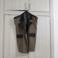 پالتو وست وارداتی فوتر و بافت مشکی