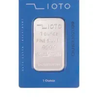 شمش نقره 999.9 زیوتو یک اونس یا 31.1 گرم