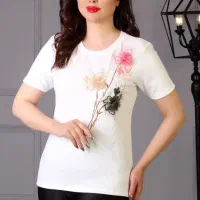 تیشرت فانریپ گل برجسته قواره خوب