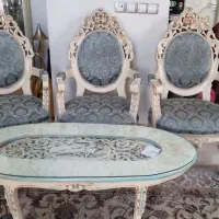 مبلمان فرهی ۹ نفره با میز ناهار خوری ۸ نفره|مبلمان خانگی و میز عسلی|تهران, شهرآرا|دیوار