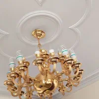 ۳ عدد لوستر نقره کاری شده و برنز نو