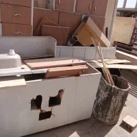 کابینت فلزی دست دوم|آبچکان و نظمدهنده ظروف|خمینیشهر, |دیوار