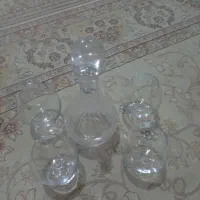 جاشرابی وجام شراب خوری کریستال|کلکسیون اشیاء عتیقه|بم, |دیوار