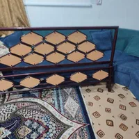 فروش تخت فلزی وتشک به همراه ملحفه دو رو