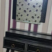 میز توالت مشکی و طوسی تیره