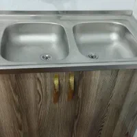 کابینت زیر ظرفشوی 100 و 120سانت اماده|مصالح و تجهیزات ساختمان|اهواز, منبع اب|دیوار