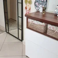 آیینه قدی فلزی گنبدی وست جاکفشی وکنسول