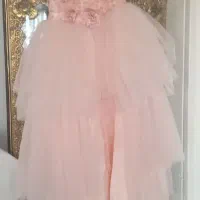 لباس مجلسی دخترانه رنگ گلبهی