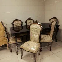 مبلمان امپراطور 7نفره و میز غذاخوری ۶نفره|مبلمان خانگی و میز عسلی|کرج, شهرک فهمیده|دیوار