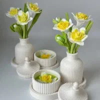 شمع و گل ربانی|صنایع دستی و سایر لوازم تزئینی|فاضل آباد, |دیوار