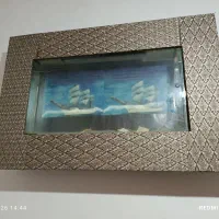 اکواریوم دیواری بزرگ با قاب ام دی اف