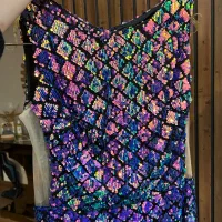 پیراهن پولکی مجلسی|لباس|ساری, |دیوار