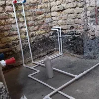 لوله‌کشی آب فاضلاب پکیج جوزی تضمینی|خدمات پیشه و مهارت|صحنه, |دیوار