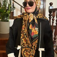 روسری ابریشم فاخر مجلسی