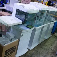 آکواریوم شیشه خم شرکتی دلساوآکوا باارسال|ماهی|تهران, تولید دارو|دیوار