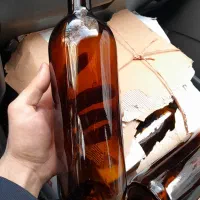 بطری شیشه ای یک لیتری   کاپ سیل  چوب پنبه