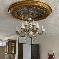 لوستر اویز مدرن، برنزی ،سنگی ،باکارات