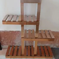 استند گل و گلدان سفالی