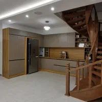 کابینت کمد دکوراسیون ام دی اف پله چوبی ساخت تعمیر