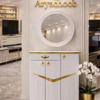 آینه گرد با جاکفشی اقساطی ونقد