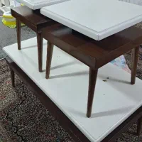 میز جلو مبلی و دوعدد عسلی