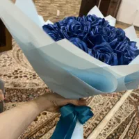 دسته گل ربانی آبی ۲۰ شاخه ای