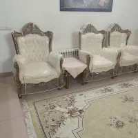 مبلمان سلطنتی9نفره به همراه میز ناهارخوری10نفره|مبلمان خانگی و میز عسلی|مشهد, رضاشهر|دیوار