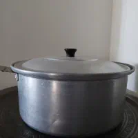 قابلمه روحی سایز بزرگ ۲ عدد و یک آبکش روحی