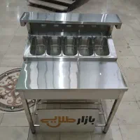 فرمیز کار۱۰۰×۷۰استیل۵ لگن۱/۳نماطلایی ساندویچی سینک
