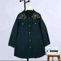 مانتو کتان ضخیم گل دوزی|لباس|اصفهان, قلعه طبره|دیوار