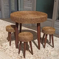 مبل ومیز نهار خوری حصیری