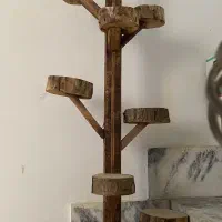 پایه گلدان چوبی  سالم