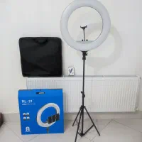رینگ لایت اصل + میکروفون یقه ای