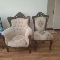 مبل استیل چوب گردو در حد نو|مبلمان خانگی و میز عسلی|تهران, شمس‌آباد|دیوار