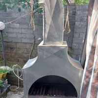 کباب پز ۱۲ شعله گازی با هود و دودکش