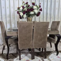 فروش میز غذا خوری شش نفر بهمراه مبل هفت نفره
